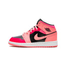 AIR JORDAN 1 MID GS CORAL CHALK