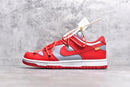 DUNK LOW OFF-WHITE GREY RED
