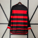 CAMISA MANGA LONGA DO FLAMENGO 24/25 VERMELHO E PRETO